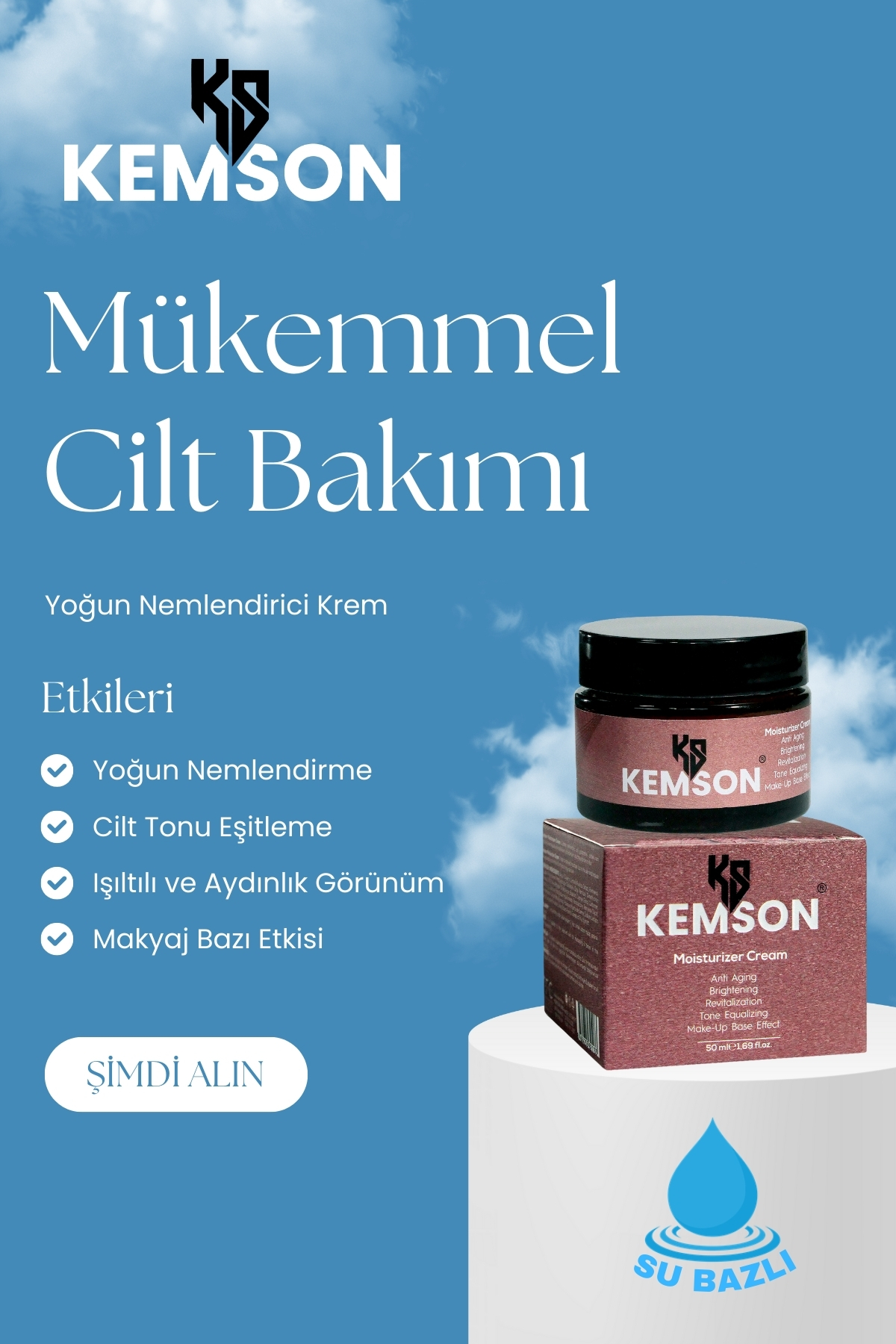 Kemson Nemlendirici Krem ile Gün Boyu Nem